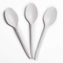Biodegradable white spoon 4.5"